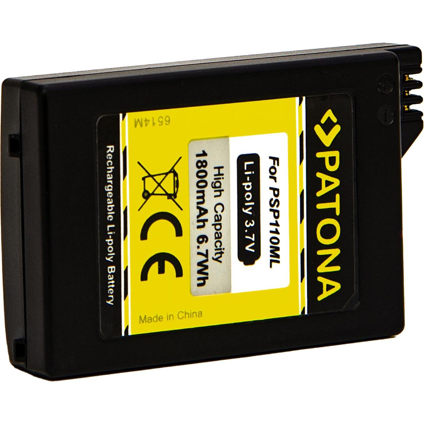 Patona Akku Sony PSP-110 1.Generation (PSP), Altri accessori gaming, Nero