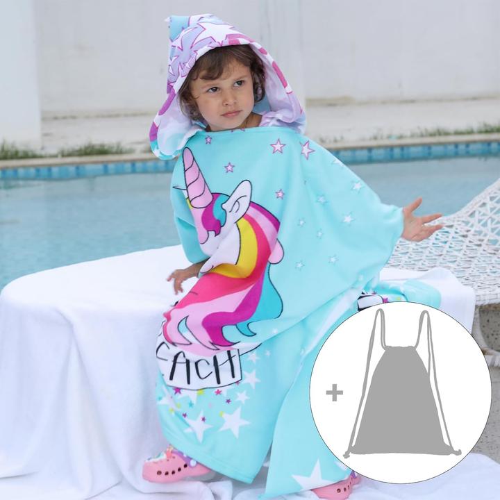 Image du produit Kaku Badeponcho für Kinder mit Kapuze (4-12 Jahre)