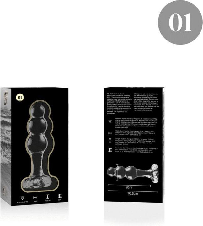 Produktbild Ibiza Nebula Series By ™ - Modell 1 Analplug Borosilikatglas 10,7 X 3 cm Klar