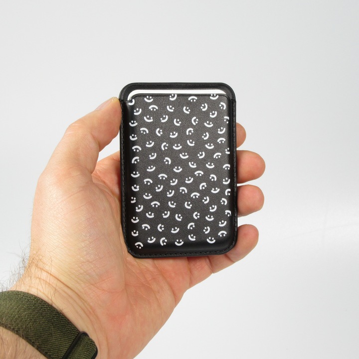 Image du produit PhoneLook Premium porte-cartes magnétique avec aimants forts Compatible avec Apple MagSafe Design nr 7 (Apple iPhone X)