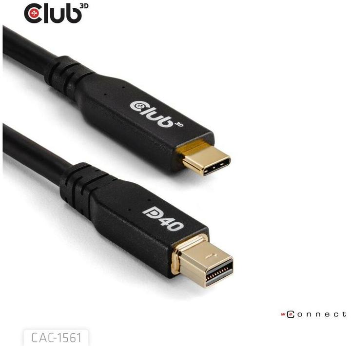 Produktbild Club 3D Club3D Kabel USB Typ C <> MiniDisplayPort DP40 2m St/St retail (2 m, USB Typ C, 2.1)
