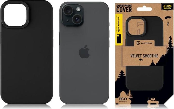 Produktbild Tactical MagForce Velvet Smoothie Cover for Apple iPhone 15 Asphalt (Apple iPhone 15)
