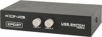 Image du produit Default USB2 share hub, 2 PC/1 printer manuel knapper