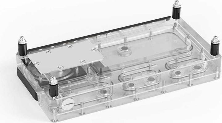 Productafbeelding Alphacool Core Distroplate 240 Links V.2 mit D5 Apex Pumpe, für D5/DDC