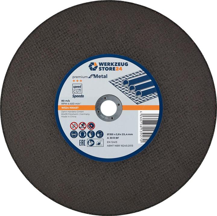 Produktbild Werkzeugstore24 Spezialtrennscheibe, gerade Ø 355x2,8x25,4 mm A36 R BF