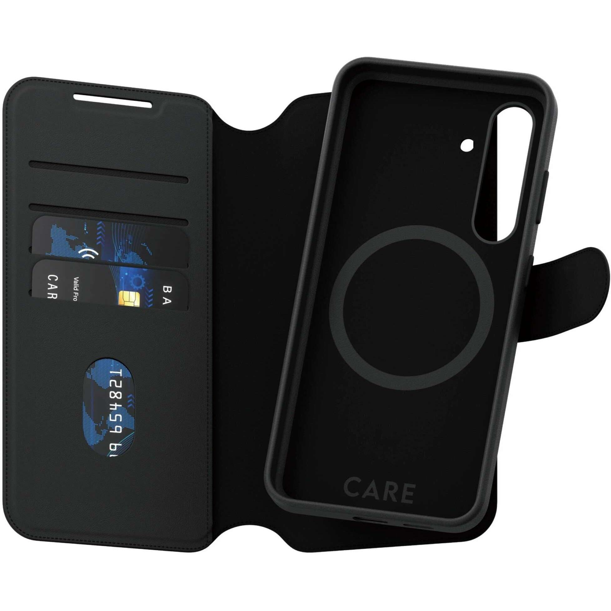 PanzerGlass CARE by  Feature Case Tango Two-in-One Wallet m. Qi Compatible Samsung Galaxy S 2025, C (Samsung Galaxy S25)...