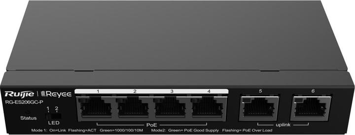 Image du produit Ruijie NET SWITCH 4PORT 1000M POE (6 Ports)
