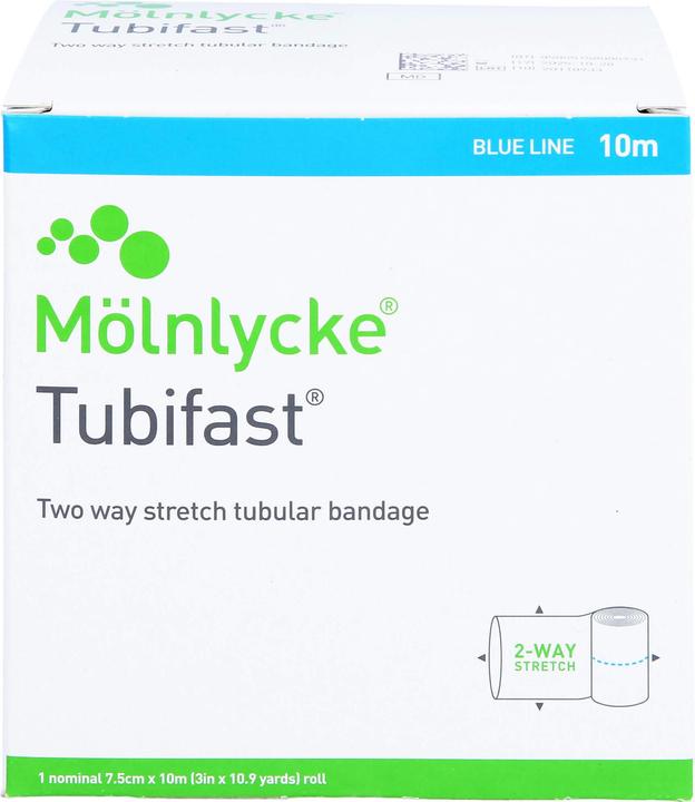 Actual product image Mölnlycke Schlauchbandage 7.5cmx10m blau