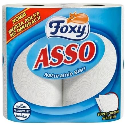 Foxy Asciugamani di carta Asso, 2 rotoli, Carta da cucina