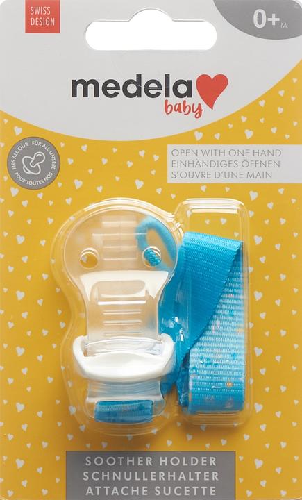 Actual product image Medela Baby Pacifier holder Blau (1 x, from birth)
