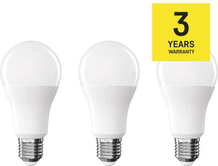 Actual product image Emos LED lamp Classic A60 / E27 / 13 W (100 W) / 1521 lm / Warm white (E27, 13 W, 1521 lm, 3 x, E)