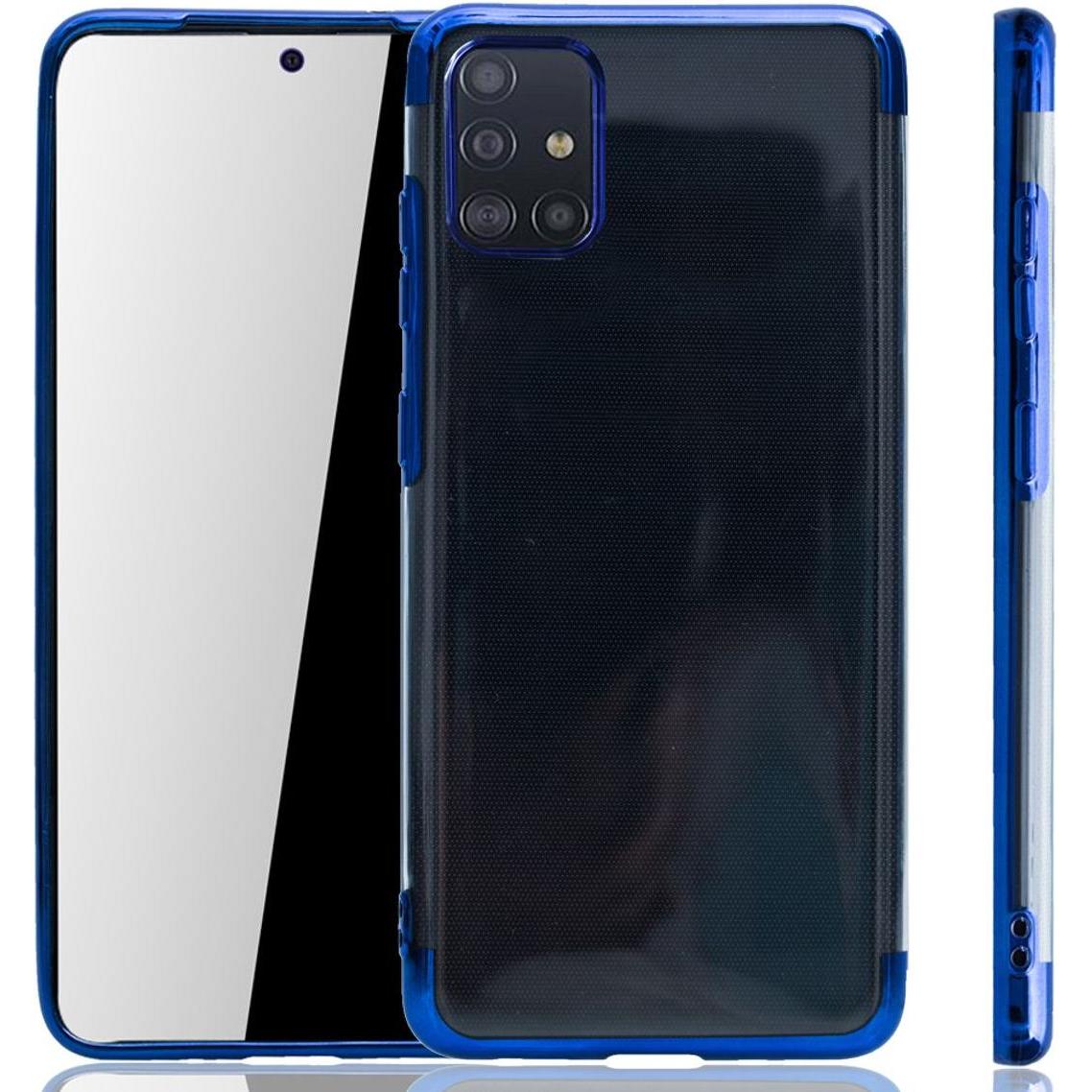 König Design Handyhülle für Samsung Galaxy A51 Schutzcase Backcover Bumper Etuis Rahmen Blau (Samsung Galaxy A51), Smart...