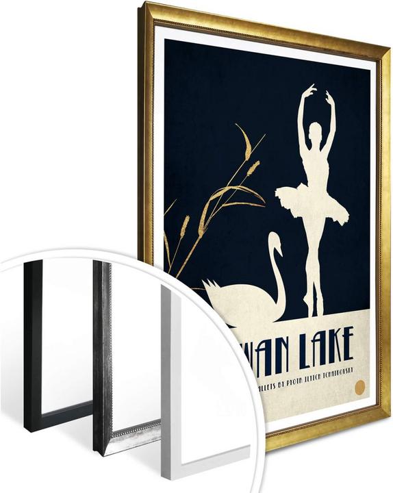 Immagine prodotto Trenddeko Schwanensee - Lago dei cigni (40 x 50 cm)