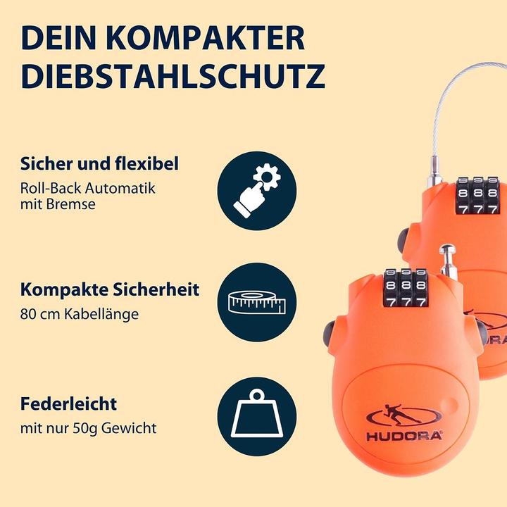 Actual product image Hudora Cable lock (80 cm)