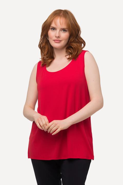 Produktbild Ulla Popken Top, Rundhals, Classic, Stretch, breite Träger, ärmellos (58)