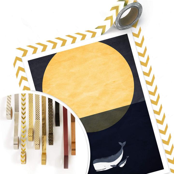 Actual product image Trenddeko Full moon over the sea (24 x 30 cm)