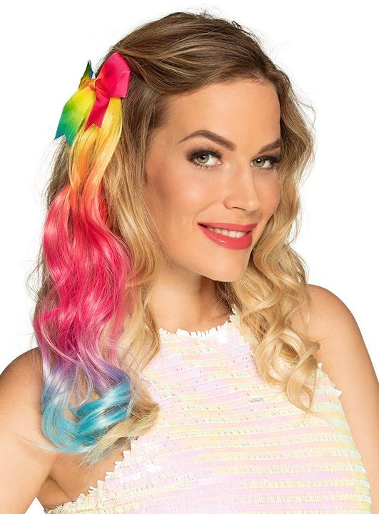 Produktbild Boland Regenbogen Haar-Extensions - für Fasching Karneval
