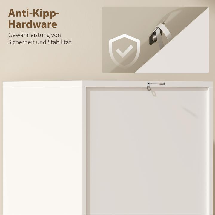 Image du produit Homcom Küchenschrank Spanplatte Weiss