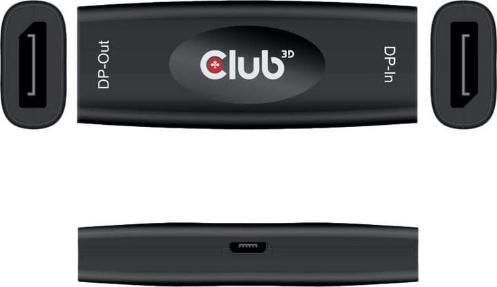 Productafbeelding Club 3D DisplayPort 1.4 actieve repeater (USB 2.0, 2.50 cm)