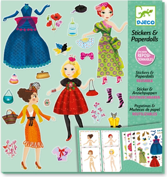 Produktbild Djeco Sticker & Puppen Topmodel