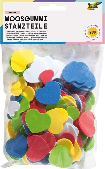 Produktbild Folia Moosgummi-Stanzteile Herzen