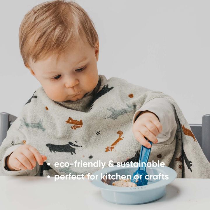 Produktbild Little Casimir Lätzchen mit Ärmeln – wasserdicht, saugfähig & verstellbar, für Babys 6M-4J (6 Monate)