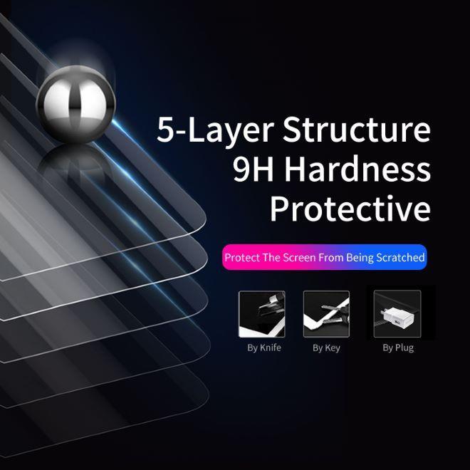 Actual product image Dux Ducis iPad Pro 12.9 2020 - protective glass film transparent (1 Piece, iPad Pro 12.9 2018 (3. Gen), iPad Pro 12.9 2020 (4. Gen))