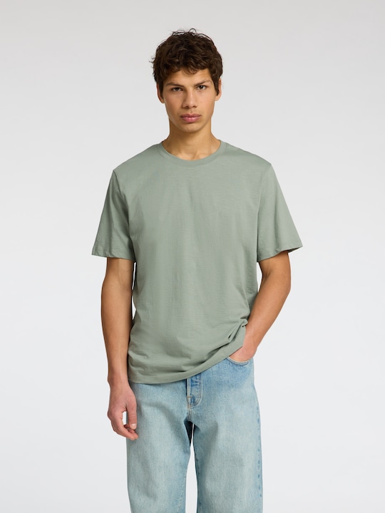 Image du produit Selected Homme T-shirt en coton filé flamme (M)