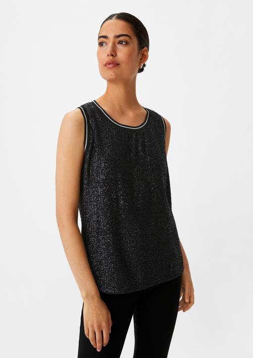 Actual product image Comma Bluse Blusentop mit Pailletten (38)