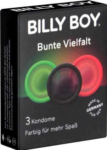 Actual product image Billyboy Billy Boy "Colourful Variety" 3 colourful condoms (1 pcs.)