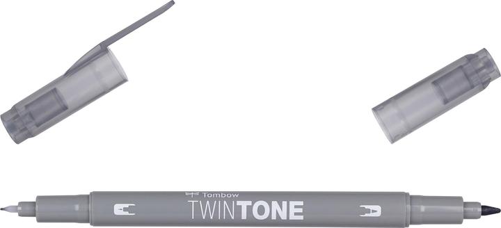 Immagine prodotto Tombow Penne in fibra Twintone (49, Grigio, 1 x)