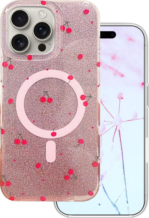 Produktbild OEM Cherry Mag case for iPhone 16 Pro Max 6,9" glitter (Apple iPhone 16 Pro Max)