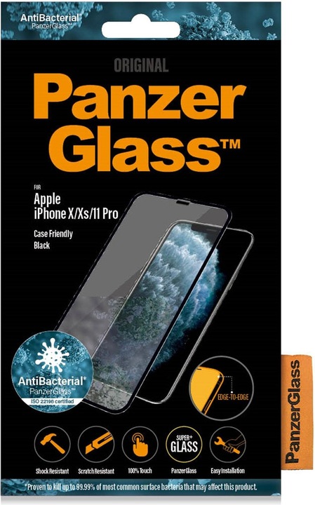 Actual product image PanzerGlass edge to edge (1 Piece, Apple iPhone 11 Pro, Apple iPhone XS, Apple iPhone X)