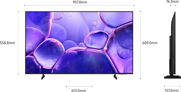 Actual product image Samsung UE43U8000F (43", U8000F, LED, 4K, 2025)