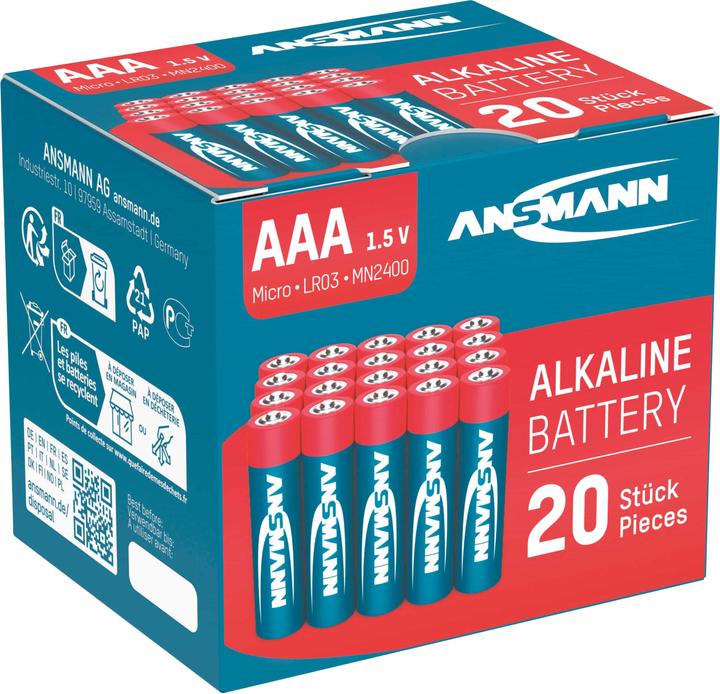 Image du produit Ansmann LR03 Alkaline (20 pcs, AAA)