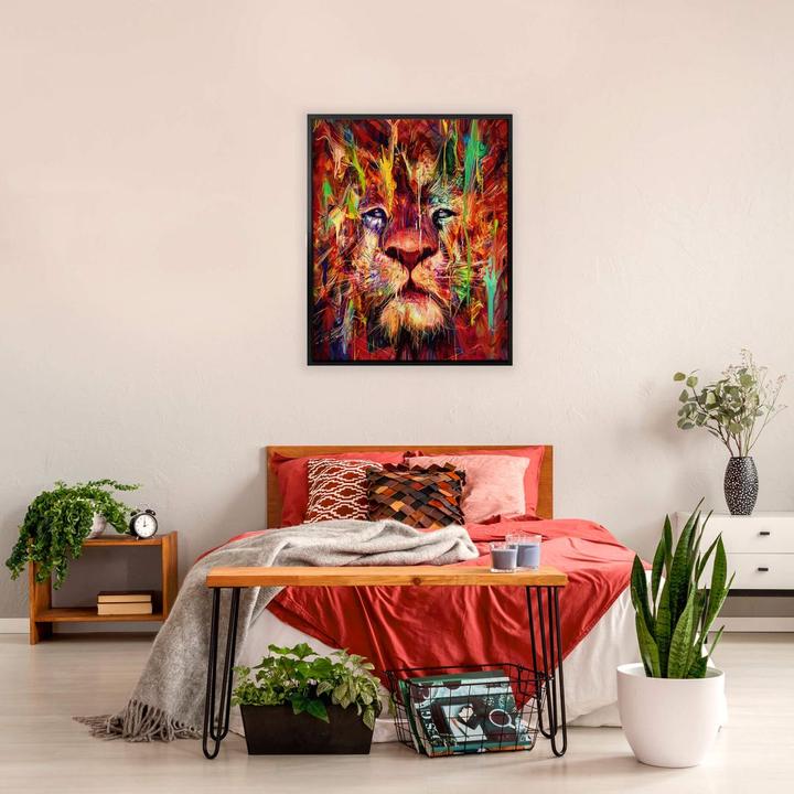 Immagine prodotto Trenddeko Leone rosso (100 x 120 cm)
