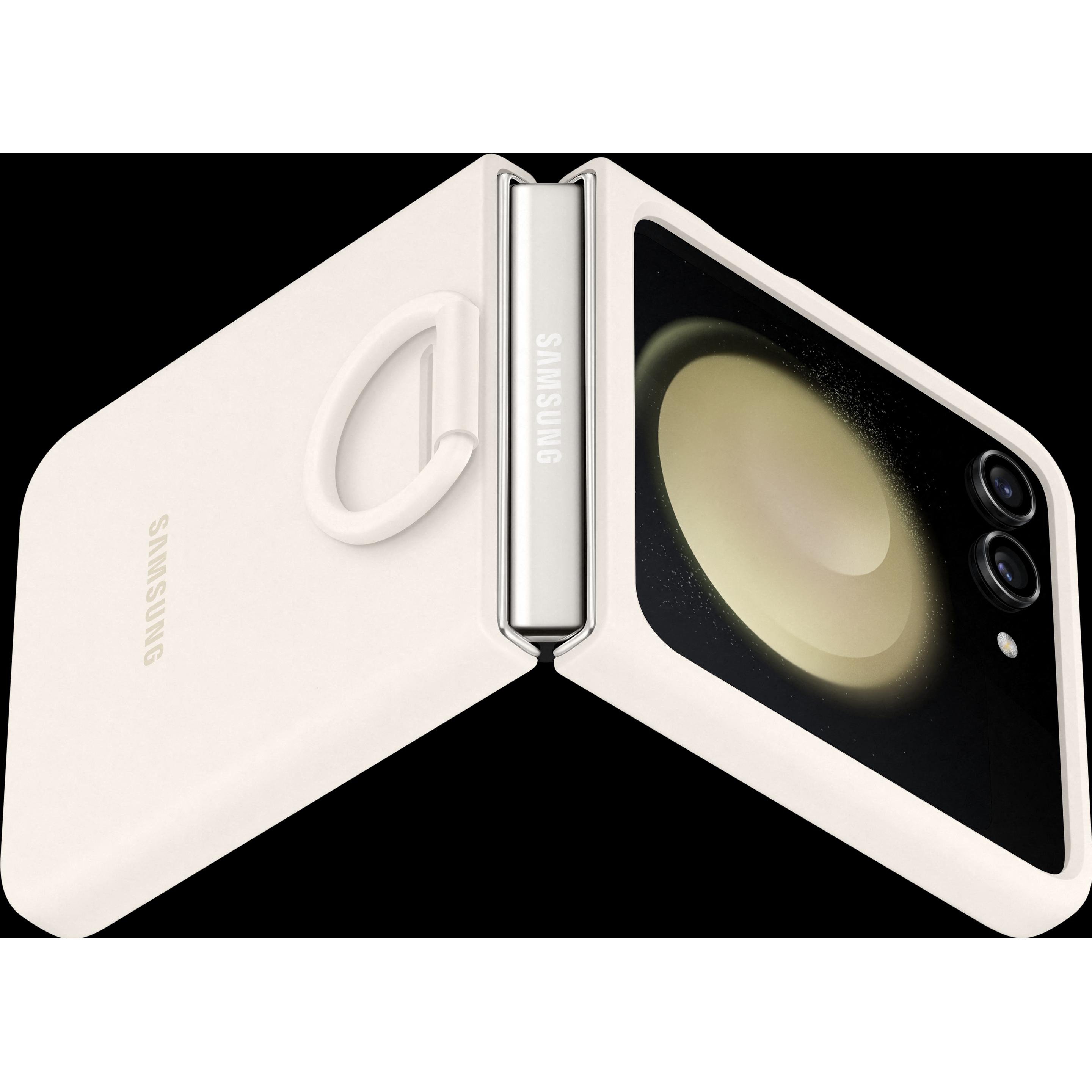 Thumbnail - Samsung Silicone Case with Ring (Samsung Galaxy Z Flip5), Smartphone Hülle, Beige