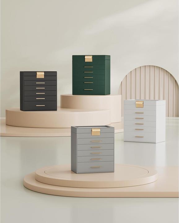 Actual product image Songmics Schmuckhalter 6 Ebenen Weiss