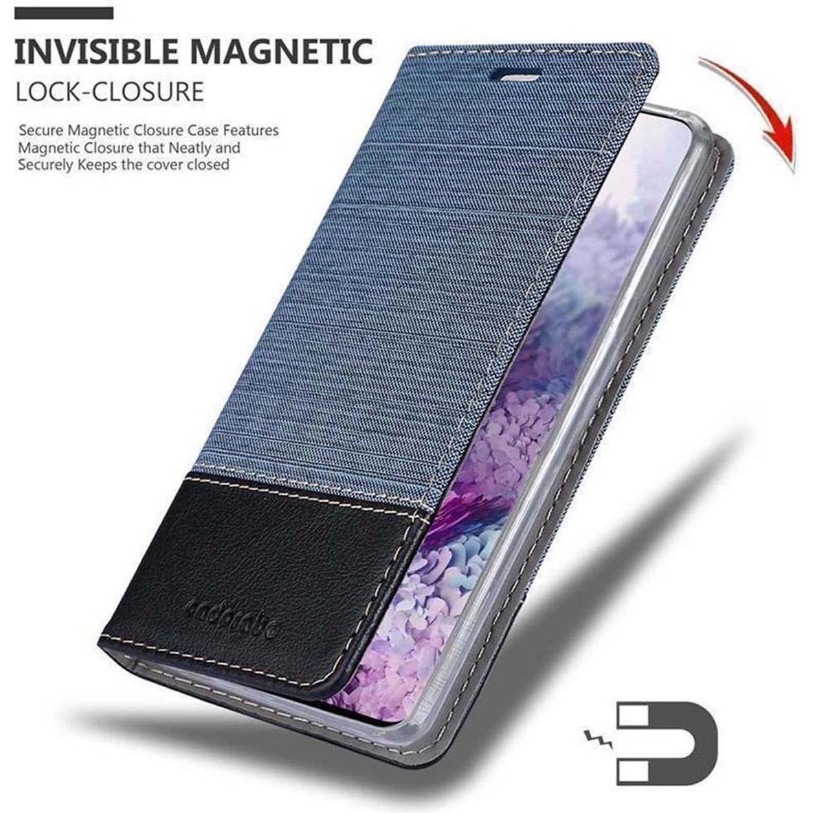 Thumbnail - Cadorabo Book Jeans Optik Cover (Samsung Galaxy S20 Ultra), Smartphone Hülle, Blau