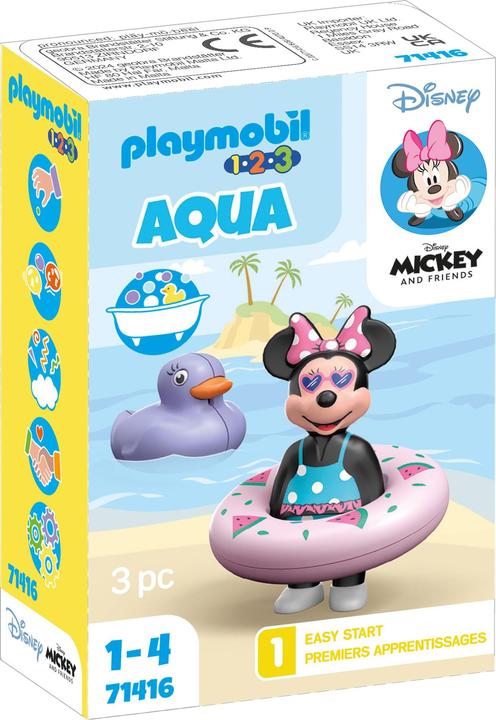 Image du produit Playmobil 1.2.3 & Disney : Excursion de Minnie à la plage (71416, Playmobil 1.2.3)