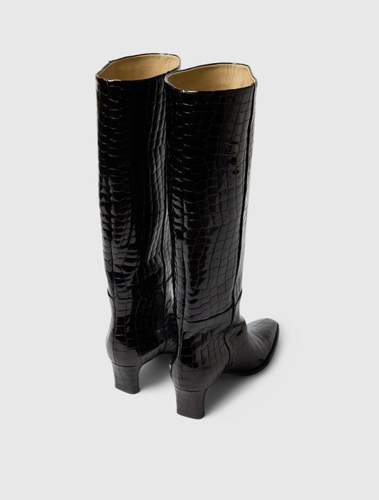 Actual product image Selected Leder Stiefel mit Absatz (40)