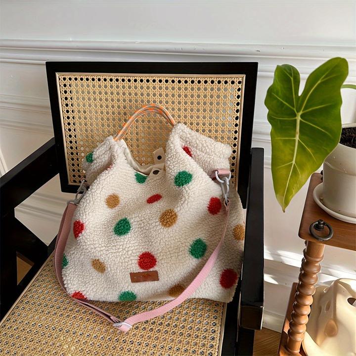 Immagine prodotto Only-Bags.Store Borsa in felpa a righe chic - versatile borsa a tracolla e crossbody alla moda con tracolla