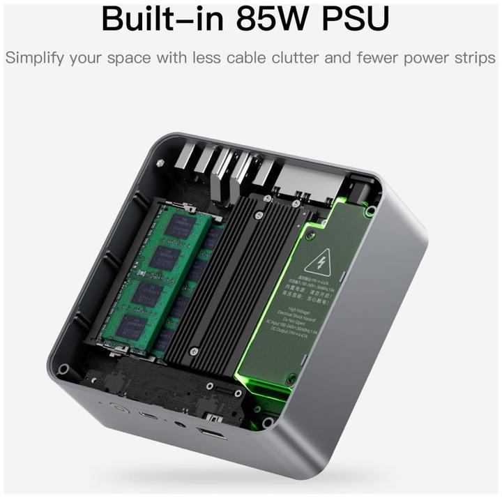 Produktbild Beelink EQR5-D4 AMD Ryzen 5 PRO 5650U 16GB DDR4/500GB SSD/Windows 11 Pro/EU (500 GB, 16 GB, AMD Ryzen 5 Pro 5650U)