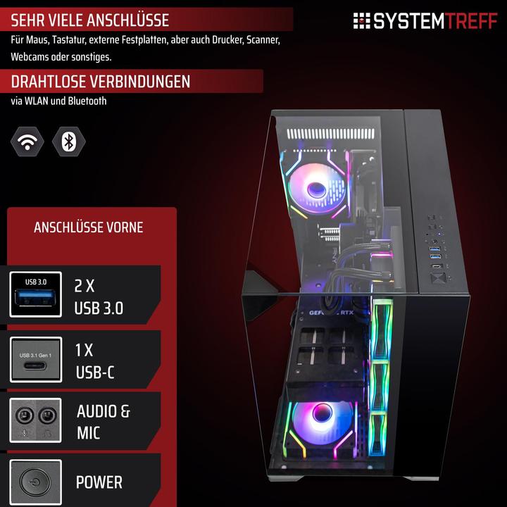 Produktbild SYSTEMTREFF Gaming PC G245152 (2000 GB, 32 GB, Intel Core Ultra 7 265KF, Radeon RX 7900 XTX)