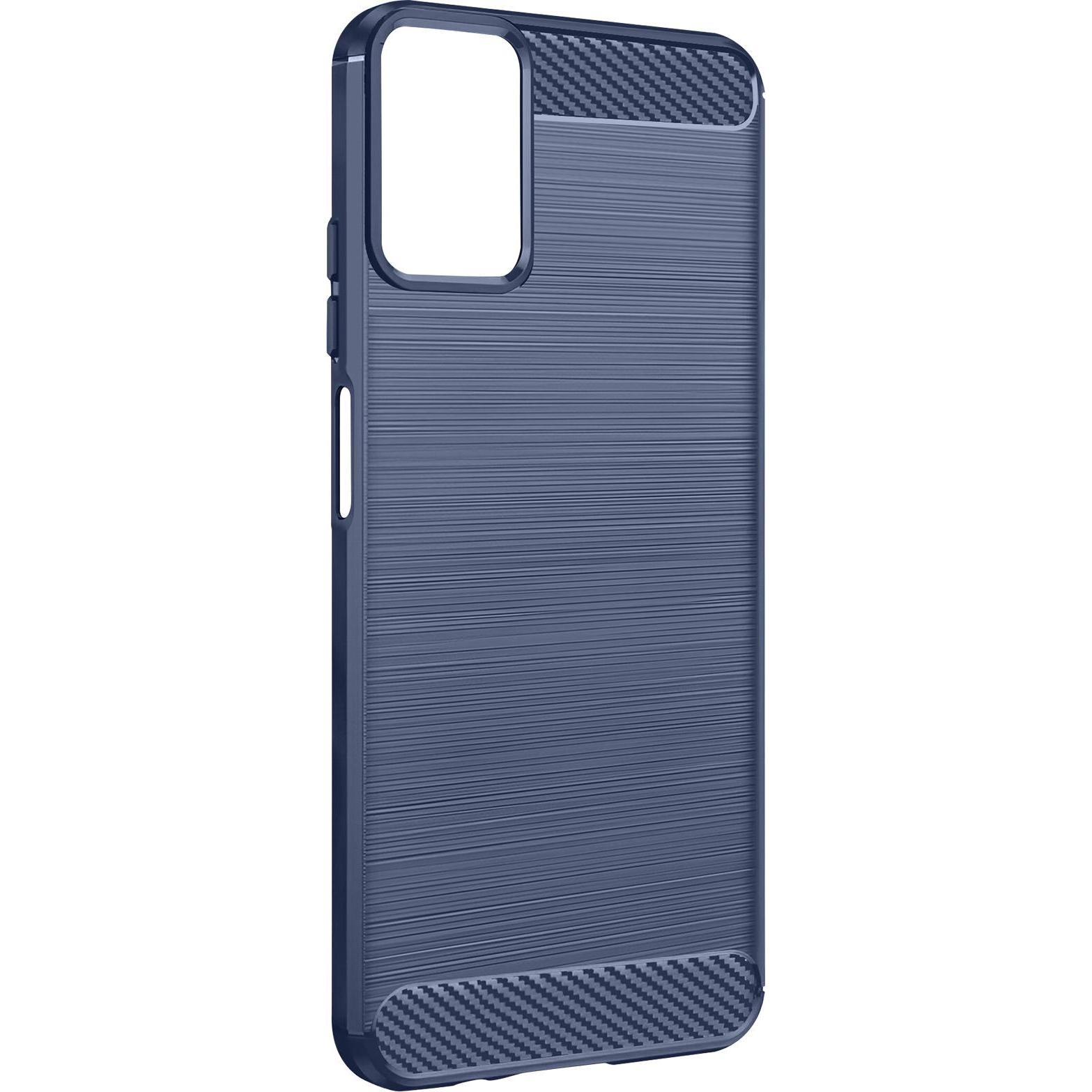 Thumbnail - Avizar Classic Carb Handyhülle Series (Motorola Moto G34), Smartphone Hülle, Blau