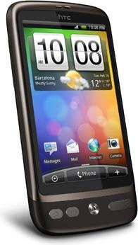 Actual product image HTC Desire - Brown/Black - Multilingual (576 GB, Black, 3.70", Single SIM, 5 Mpx, 3G)