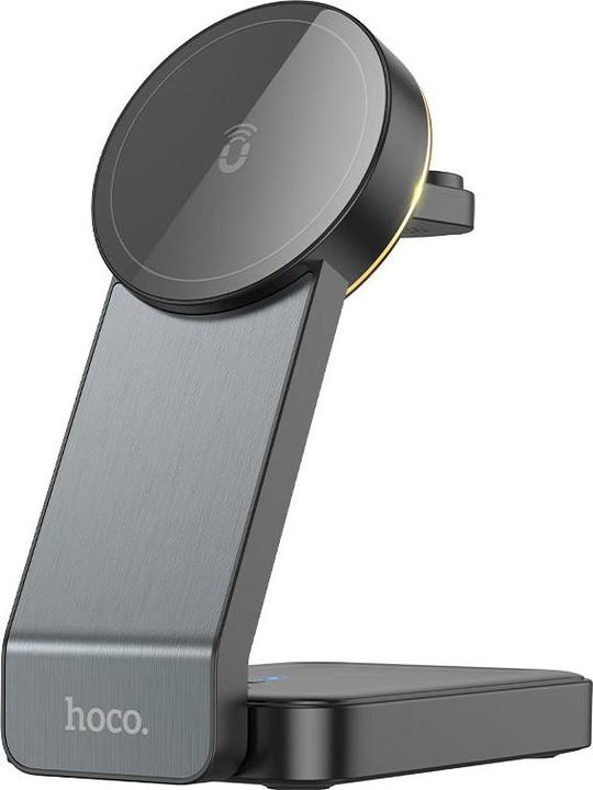 Actual product image Hoco Wireless Charger CQ3 3in1, 15W, 1.67A, black (15 W)