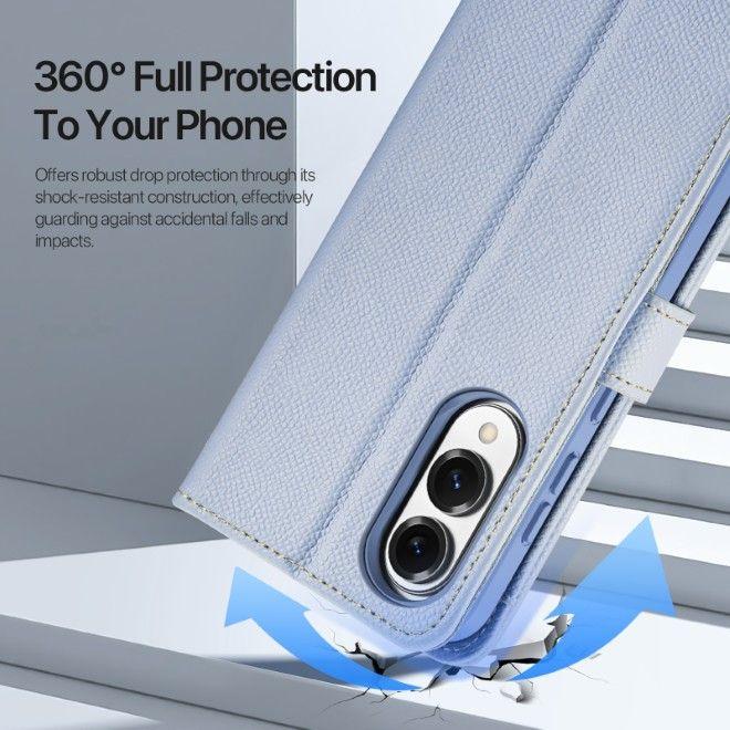 Actual product image Dux Ducis Lawa Series MagSafe Kunstleder Bookcover Hülle (Samsung Galaxy S25 Edge)