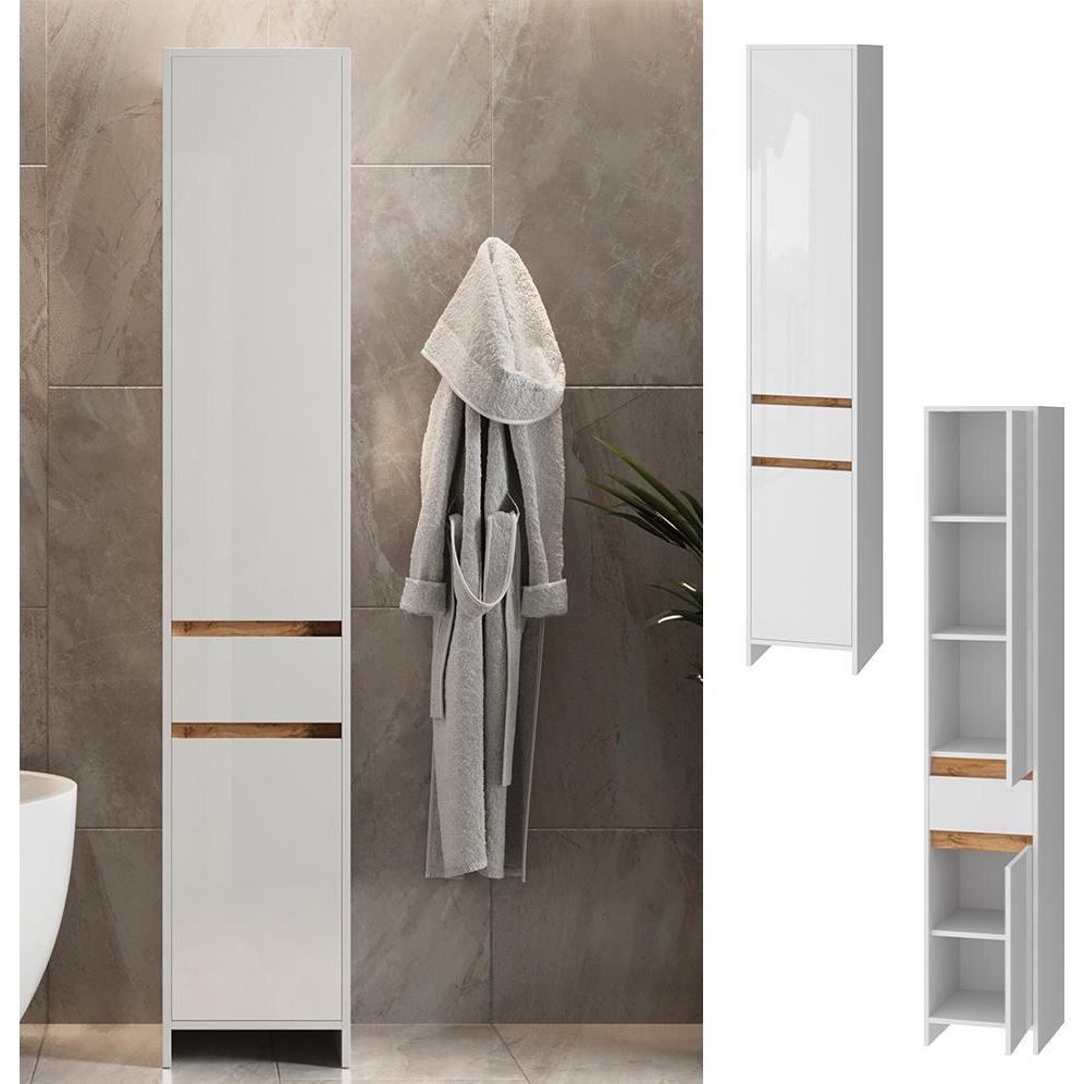 Thumbnail - Vicco, Badezimmerschrank, Detmold (35 x 190 x 35 cm)