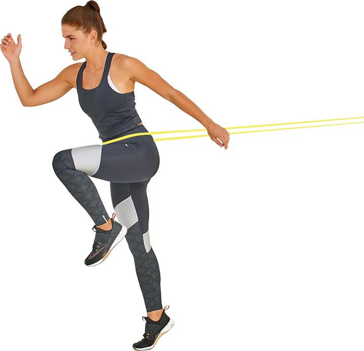 Actual product image Schildkröt Super Band Extra Light, 13 mm, yellow resistance band made of premium latex, easy transport (0.09 m, Extra Light)